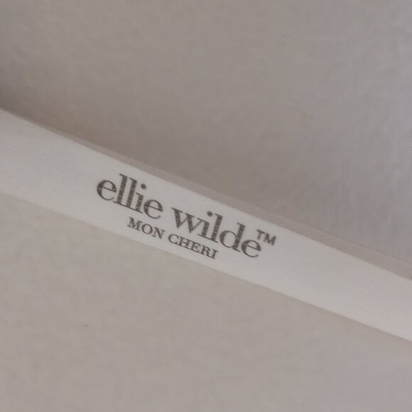 Ellie Wilde Mon Cheri Navy Beaded Accent Long Gown - Picture 7 of 14